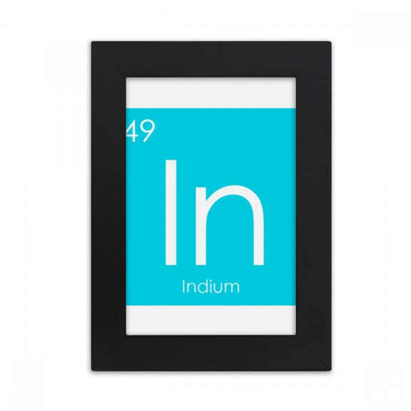 Chestry Elements Period Table Poor Metals Indium In Desktop Photo Frame Picture Display Art Painting Exhibit