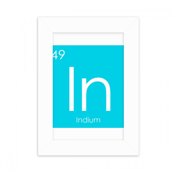 Chestry Elements Period Table Poor Metals Indium In Desktop Photo Frame Picture Display Decoration Art Painting