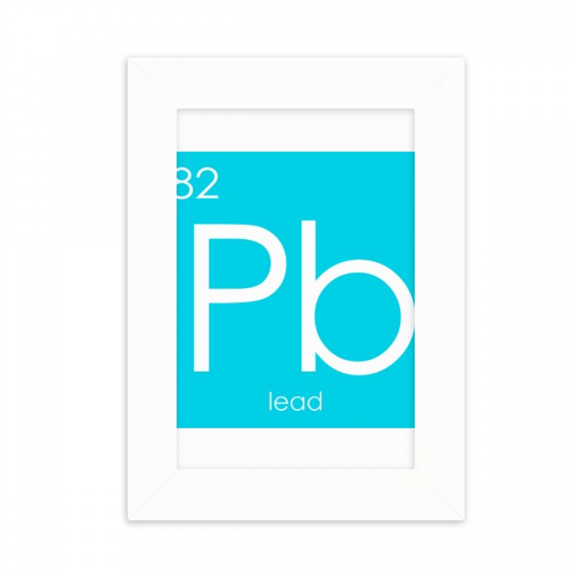 Chestry Elements Period Table Poor Metals Lead Pb Desktop Photo Frame Picture Display Decoration Art Painting