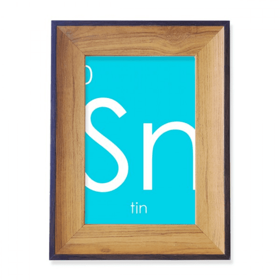 Chestry Elements Period Table Poor Metals Tin Sn Photo Frame Exhibition Display Art Desktop Painting