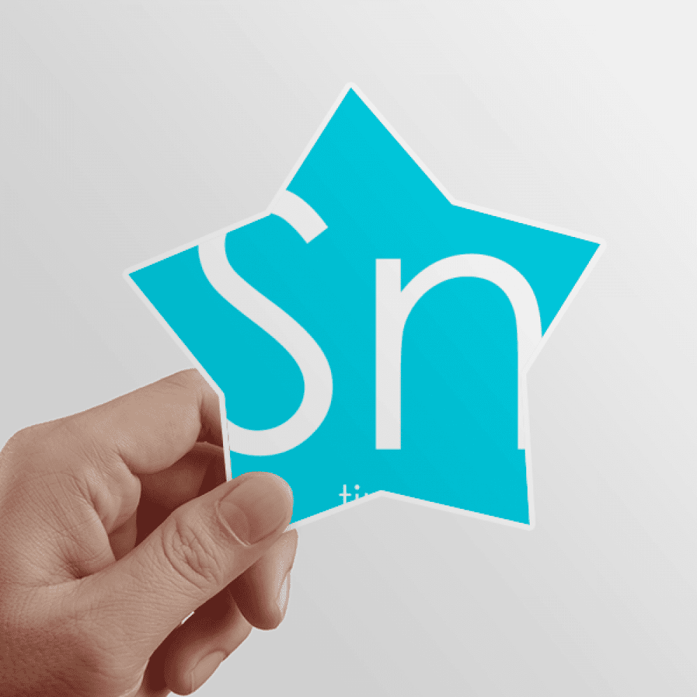 Chestry Elements Period Table Poor Metals Tin Sn Star Sticker Paster Vinyl Car Tags Decoration Decal