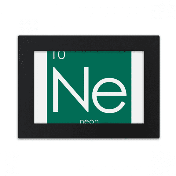 Chestry Elements Period Table Rare Gas Neon Ne Desktop Photo Frame Ornaments Picture Art Painting
