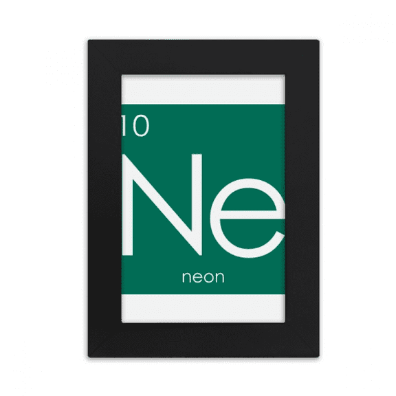 Chestry Elements Period Table Rare Gas Neon Ne Desktop Photo Frame Picture Display Art Painting Exhibit