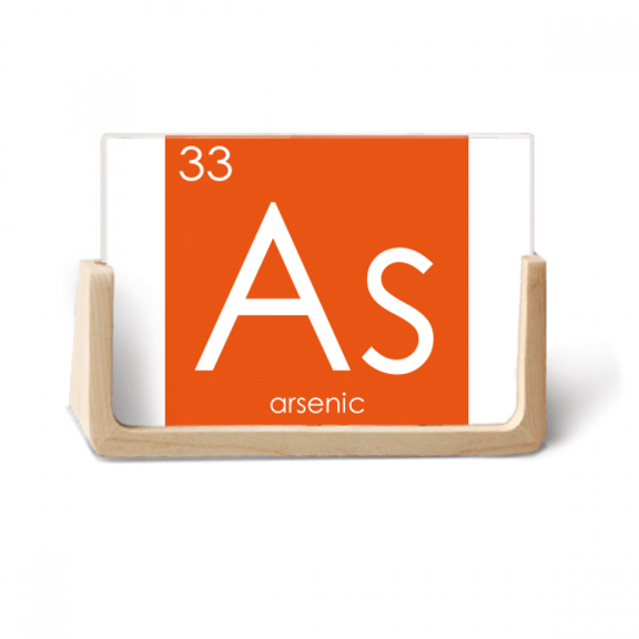 Chestry Elements Period Table Semetal Arsenic As Photo Wooden Photo Frame Tabletop Display