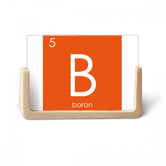 Chestry Elements Period Table Semetal Boron B Photo Wooden Photo Frame Tabletop Display