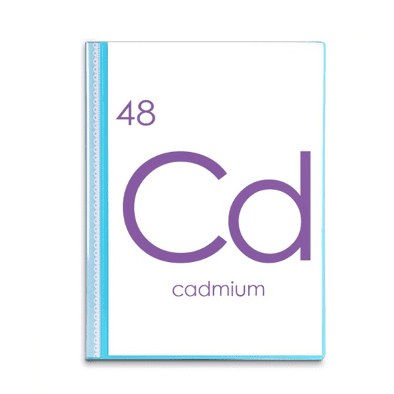 Chestry Elements Period Table Transition Metals Cadum Cd Book Sheet Protectors Portfolio Binder Folder