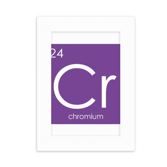 Chestry Elements Period Table Transition Metals Chroum Cr Desktop Photo Frame Picture Display Decoration Art Painting