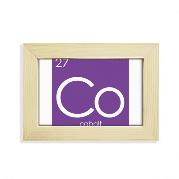 Chestry Elements Period Table Transition Metals Cobalt Co Desktop Decorate Photo Frame Picture Art Painting 5x7 inch