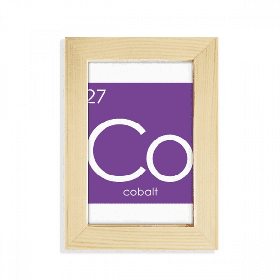 Chestry Elements Period Table Transition Metals Cobalt Co Desktop Display Photo Frame Picture Art Painting 5x7 inch