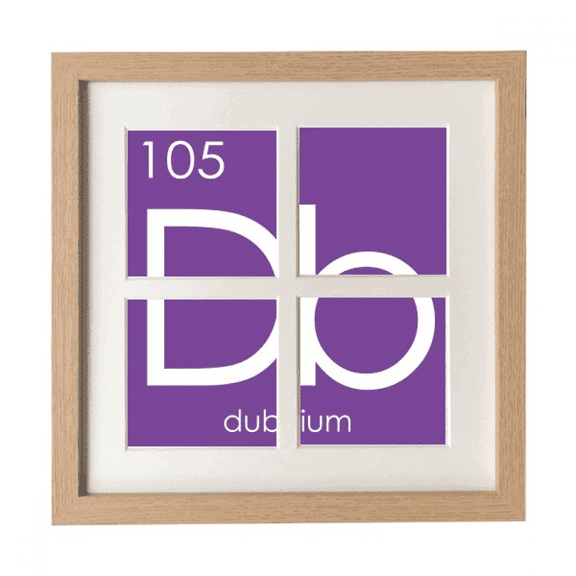 Chestry Elements Period Table Transition Metals Dubnium Db Frame Wall Tabletop Display 4 Openings Picture