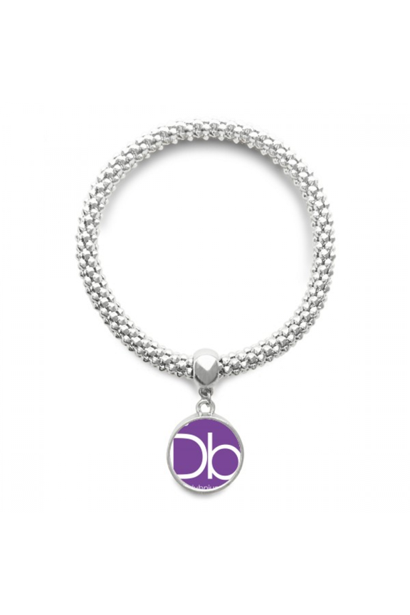 Chestry Elements Period Table Transition Metals Dubnium Db Sliver Bracelet Pendant Jewelry Chain Adjustable Bangle