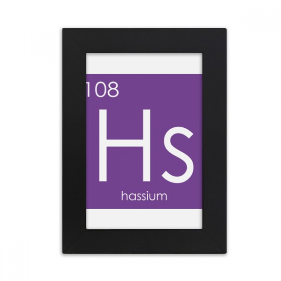 Chestry Elements Period Table Transition Metals Hassium Hs Desktop Photo Frame Picture Display Art Painting Exhibit
