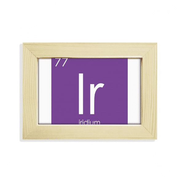 Chestry Elements Period Table Transition Metals Iridium Ir Desktop Decorate Photo Frame Picture Art Painting 5x7 inch