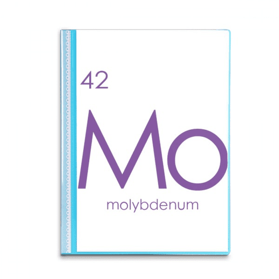 Chestry Elements Period Table Transition Metals Molybdenum Mo Book Sheet Protectors Portfolio Binder Folder