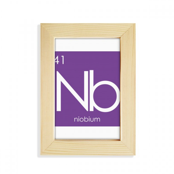 Chestry Elements Period Table Transition Metals Niobium Desktop Display Photo Frame Picture Art Painting 5x7 inch