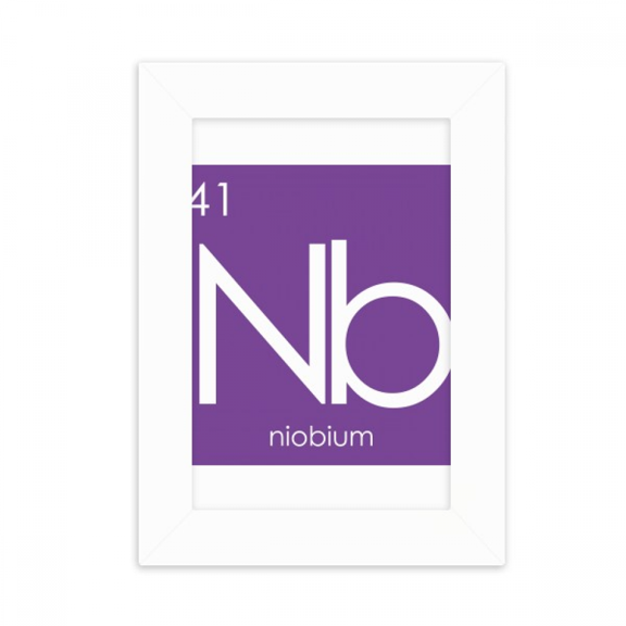 Chestry Elements Period Table Transition Metals Niobium Desktop Photo Frame Picture Display Decoration Art Painting