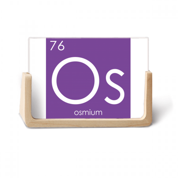 Chestry Elements Period Table Transition Metals Osum Os Photo Wooden Photo Frame Tabletop Display