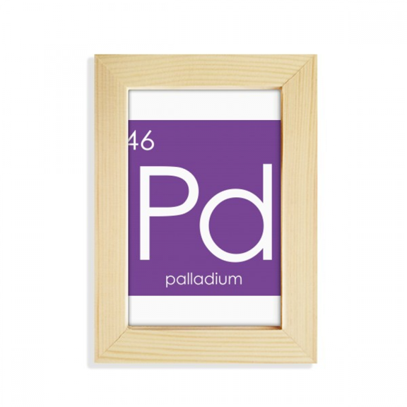 Chestry Elements Period Table Transition Metals Pd Desktop Display Photo Frame Picture Art Painting 5x7 inch