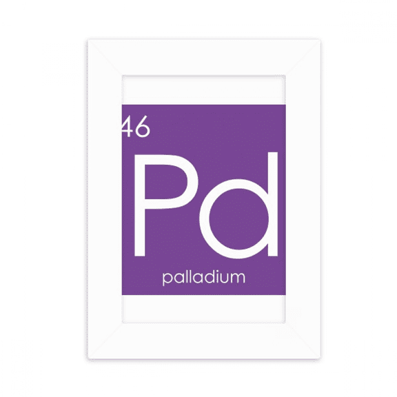Chestry Elements Period Table Transition Metals Pd Desktop Photo Frame Picture Display Decoration Art Painting