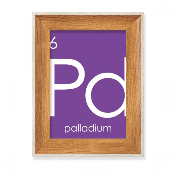 Chestry Elements Period Table Transition Metals Pd Desktop Wooden Photo Frame Display Picture Art Painting Multiple Sets