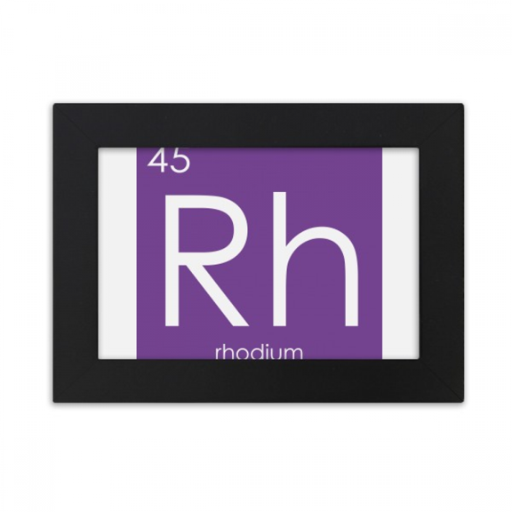 Chestry Elements Period Table Transition Metals Rhodium Rh Desktop Photo Frame Ornaments Picture Art Painting