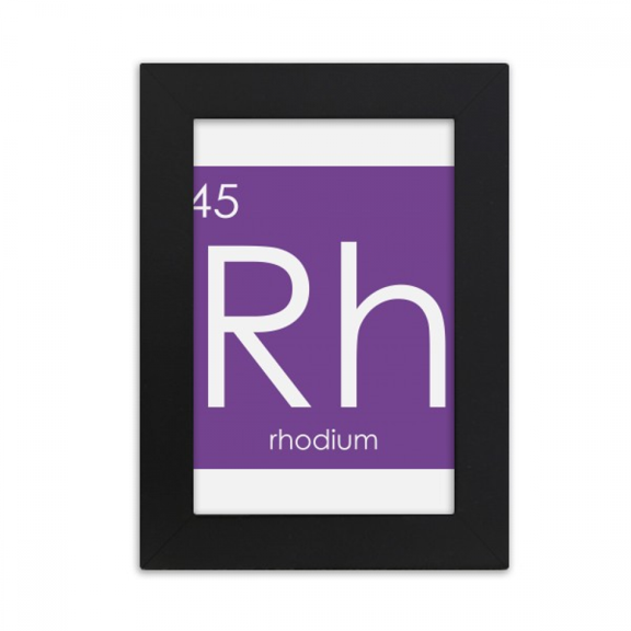 Chestry Elements Period Table Transition Metals Rhodium Rh Desktop Photo Frame Picture Display Art Painting Exhibit