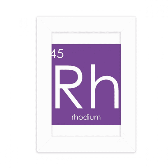 Chestry Elements Period Table Transition Metals Rhodium Rh Desktop Photo Frame Picture Display Decoration Art Painting