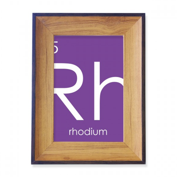Chestry Elements Period Table Transition Metals Rhodium Rh Photo Frame Exhibition Display Art Desktop Painting