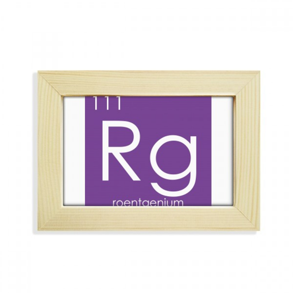 Chestry Elements Period Table Transition Metals Roentgenium Rg Desktop Decorate Photo Frame Picture Art Painting 5x7 inch