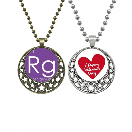 Chestry Elements Period Table Transition Metals Roentgenium Rg Pendant Necklace Mens Womens Valentine Chain