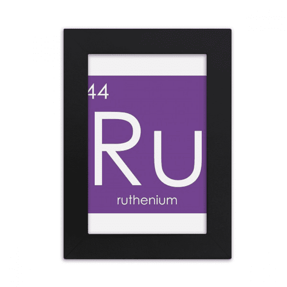 Chestry Elements Period Table Transition Metals Ruthenium Ru Desktop Photo Frame Picture Display Art Painting Exhibit