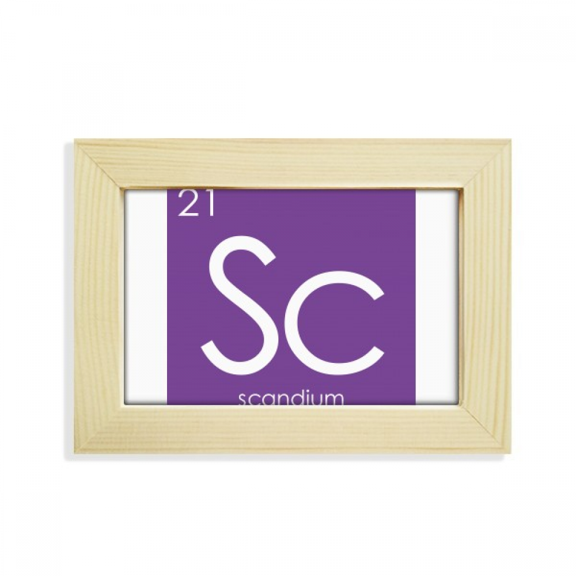 Chestry Elements Period Table Transition Metals Scandium Sc Desktop Decorate Photo Frame Picture Art Painting 5x7 inch