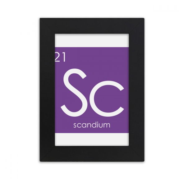 Chestry Elements Period Table Transition Metals Scandium Sc Desktop Photo Frame Picture Display Art Painting Exhibit