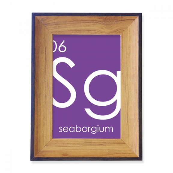 Chestry Elements Period Table Transition Metals Seaborgium Sg Photo Frame Exhibition Display Art Desktop Painting