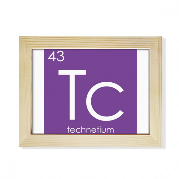 Chestry Elements Period Table Transition Metals Technetium Tc Desktop Photo Frame Picture Art Decoration Painting 6x8 inch