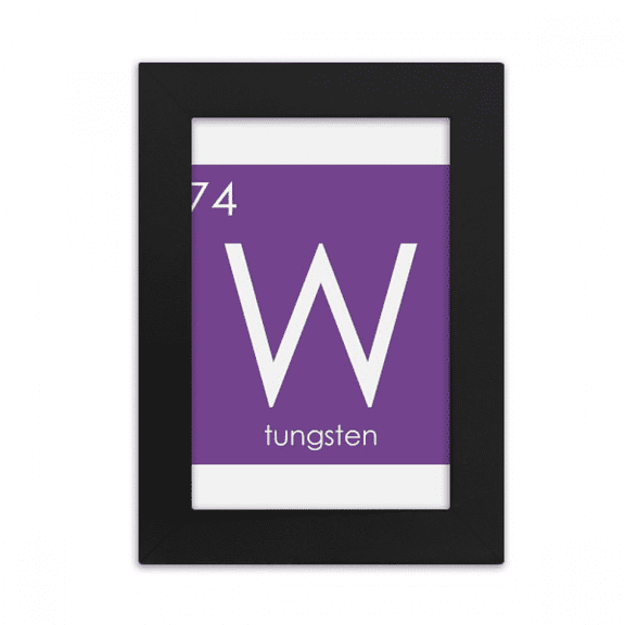 Chestry Elements Period Table Transition Metals Tungsten Desktop Photo Frame Picture Display Art Painting Exhibit