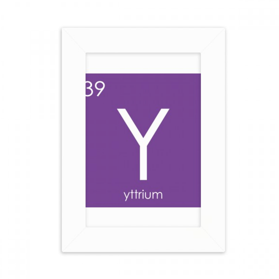 Chestry Elements Period Table Transition Metals Yttrium Y Desktop Photo Frame Picture Display Decoration Art Painting
