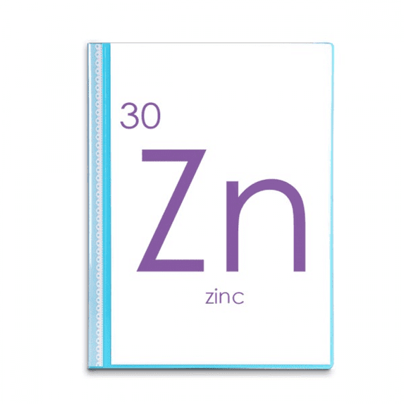 Chestry Elements Period Table Transition Metals Zinc Zn Book Sheet Protectors Portfolio Binder Folder
