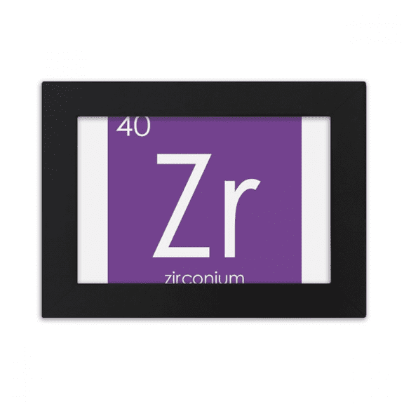 Chestry Elements Period Table Transition Metals Zirconium Zr Desktop Photo Frame Ornaments Picture Art Painting