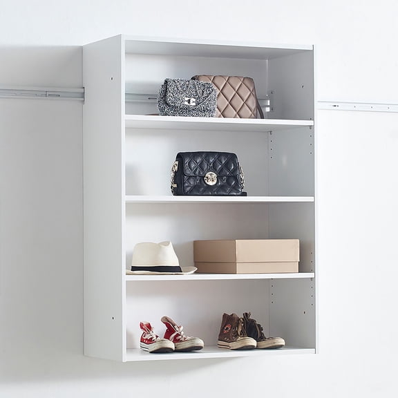 Chests For Bedroom, Devi White Wall Mounted Wood Closet System, White Wardrobes For Bedroom,Wood Wooden Dressers For Bedroom, Furniture, Bedroom Furniture, Dressers, Chests & Wardrobes Devi White Wal