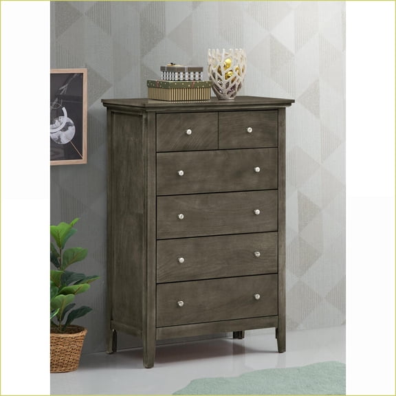 Chests & Wardrobes | Hammond Modern Gray Wood Veneer Chest | Gray | Particle Board