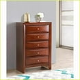 thumbnail image 1 of Chests & Wardrobes, Modern Cherry Wood Veneer Chest with Dovetailed Drawers | Cherry | Particle Board, 1 of 6