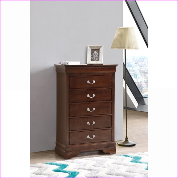 Chests & Wardrobes, Traditional Cappuccino Storage Chest with Dovetailed Drawers 48"Hx31"Wx16"D | Cappuccino | Particle Board