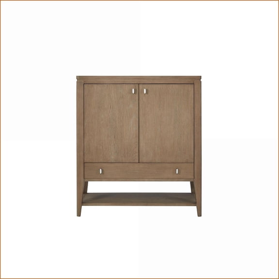 Chests & Wardrobes, Transitional Door Chest with Soft-Close Hinges | Toffee | Solid Wood+MDF | Beige