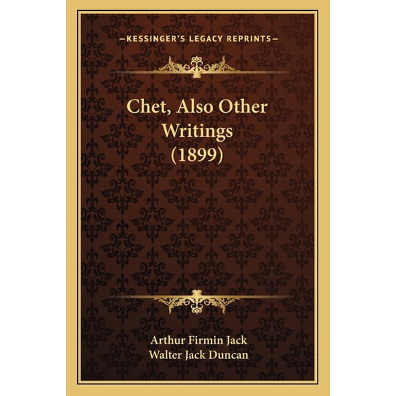 Chet, Also Other Writings (1899) (Paperback)