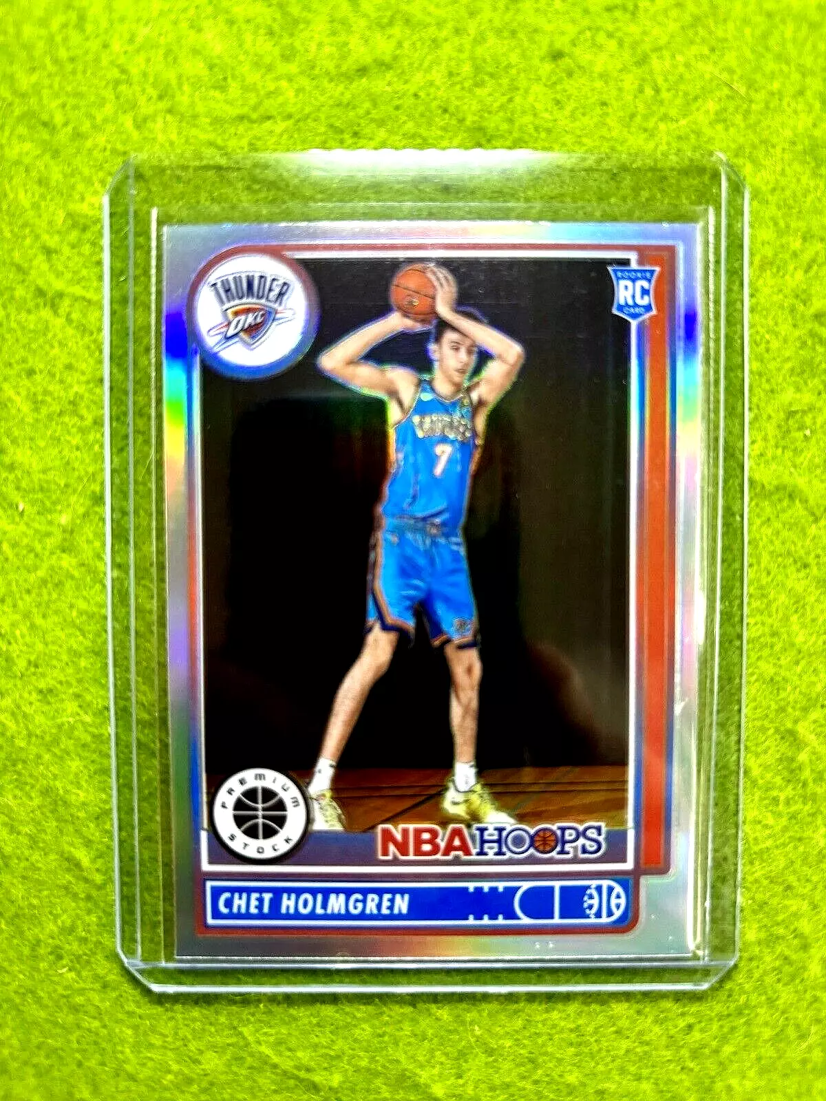 Chet Holmgren SILVER PRIZM ROOKIE CARD RC 2022 Hoops Premium Stock 