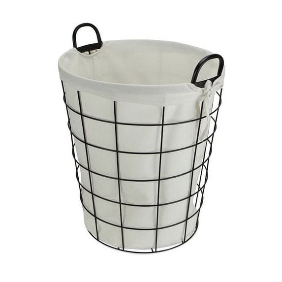 Cheung 16S005 Lined Metal Wire Storage Basket with Handles