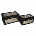 thumbnail image 1 of Cheungs 2 Piece Box with Chevron Pattern Overlay Set, 1 of 2