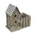 thumbnail image 1 of Cheungs 2 Story Bird House With Galvanized Pot In Yard - Large, 1 of 4