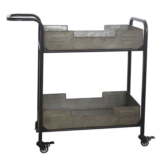 Cheungs 4840 Metal Frame Cart with Locking Wheels & Removable Metal Trays